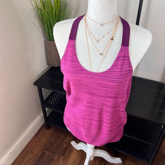 Nike Dry Fit Purple Razor strap Back Tank Top Activewear size small - Picture 6 of 14
